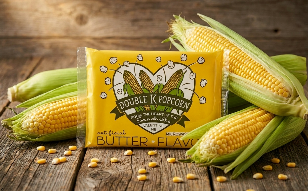 Double K Popcorn Butter Flavor – 18-Pack Box