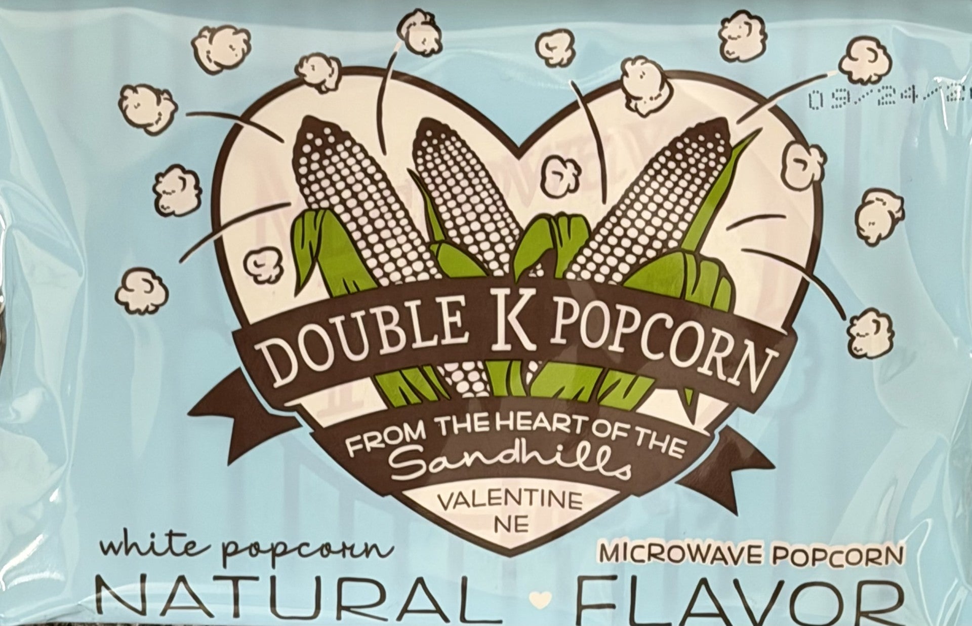 Double K Popcorn Natural Flavor – 18-Pack Box